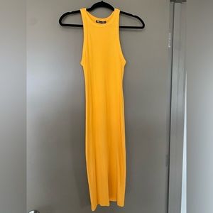 Zara midi ribbed dress